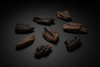 Image of simple oud wood chips aesthetic ,  dark mode